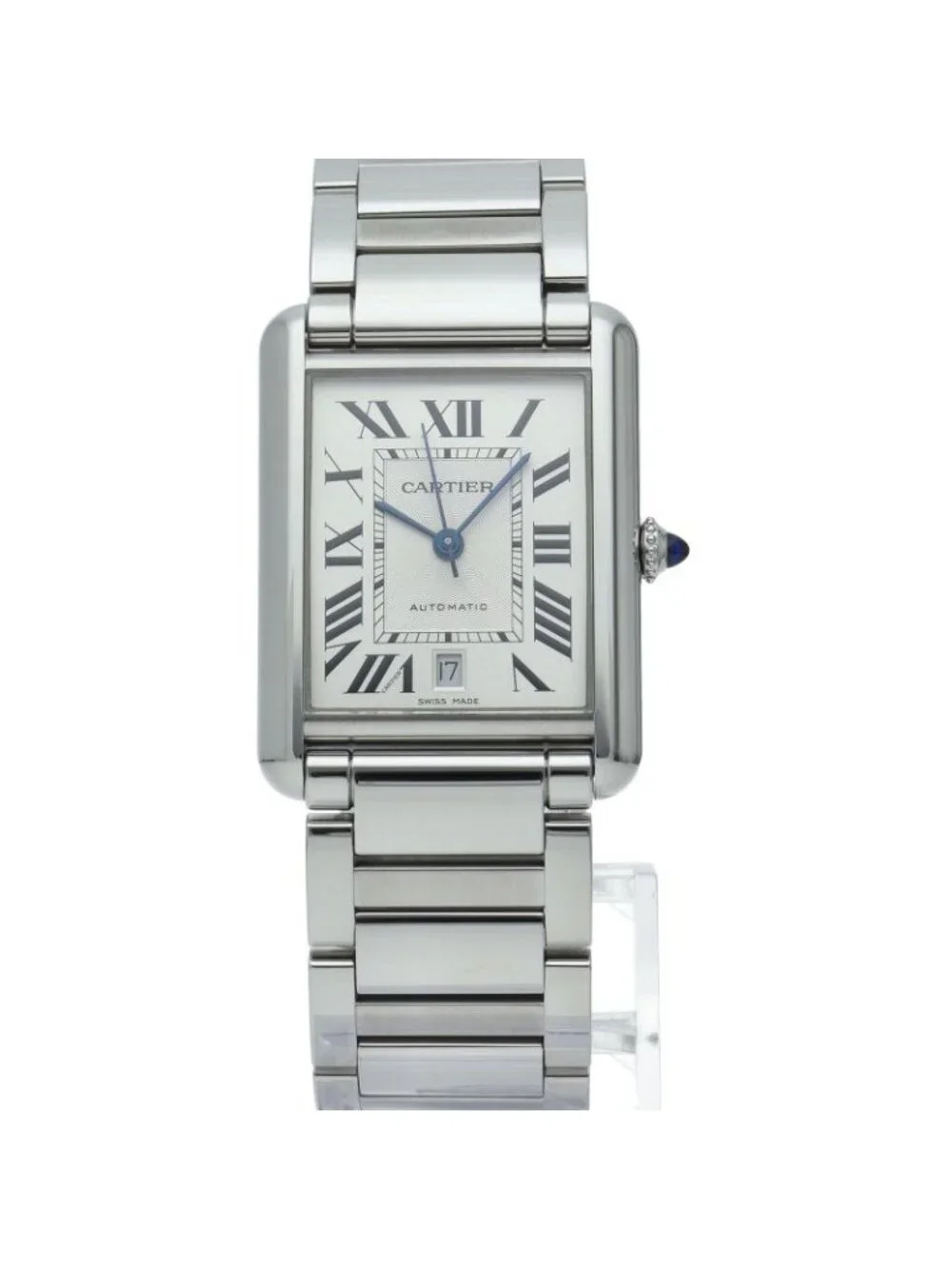 Cartier Tank Must XL Watch Auto SS Silver Polished
